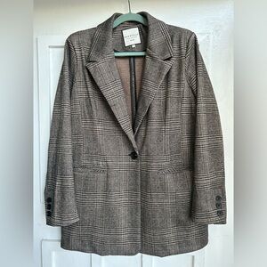 Bagatelle size xl Women's brown Plaid blazer